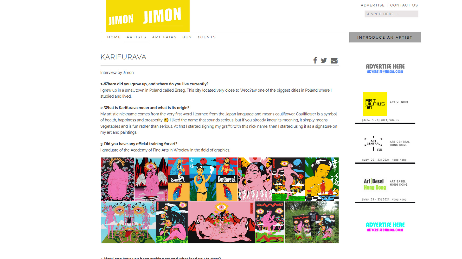 Interview for JIMON-magazine